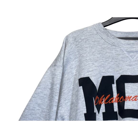 Vintage Russell Athletic Oklahoma State Mom Sweatshirt XXL Made USA Gray - Picture 10 of 15